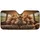 Smiling Golden Retriever Driving Classic Car with Puppies - Dog Lover Road Trip Gift Car Sunshade - 3