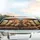 Smiling Golden Retriever Driving Classic Car with Puppies - Dog Lover Road Trip Gift Car Sunshade - 5