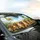 Golden Retrievers Sunglasses Tropical Coastal Road Trip - Travel Essentials Gift Car Sunshade - 6
