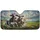 Funny Cow Driving Road Trip - Farmhouse Car Decor Gift for Cow Lover Car Sunshade - 3