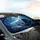 Slumbering Wolves Enchanted Forest Full Moon Night - Fantasy Nature Decor Car Sunshade - 6