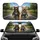 Pit Bull Dogs Driving Steering Wheel Road Trip - Dog Lover Car Travel Gift Car Sunshade - 1