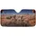 Terrified Skeletons Police Chase Desert Landscape - Thrill Seeker Auto Gift Car Sunshade - 3