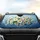 Lush Daisy Blooms Azure Sky - Flower Lover Car Decor Gift Car Sunshade - 4