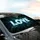 LOVE Luminous Marbled Cracked Swirls Frozen Lightning - Travel Essentials Car Sunshade - 6