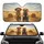 Golden Retrievers Straw Hat Overalls Hay Bales Country Road Trip - Dog Lover Gift Car Sunshade - 1