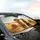 Golden Retrievers Straw Hat Overalls Hay Bales Country Road Trip - Dog Lover Gift Car Sunshade - 6