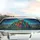 Village Houses Stacked Hillsides Green Trees Deep Blue Sky - Car Decor Gift Car Sunshade - 5