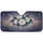 White Daisy Lavender Bouquet Dark Teal Leaf Floral - Nature Lover Car Decor Gift Car Sunshade - 3