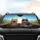 Tabby Cat Yawn Grey Cat Sunglasses Driving Road Trip Essential for Cat Lovers Car Sunshade - 4