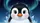 Friendly Penguin Face Ice Crystal Snowflakes Aurora Borealis - Nature Lover Gift Car Sunshade - 7