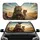 Tabby Cat Roaring Ginger Cat Driving Adventure - Cat Lover Gift Car Sunshade - 1