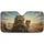 Tabby Cat Roaring Ginger Cat Driving Adventure - Cat Lover Gift Car Sunshade - 3