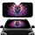 Screaming Iridescent Magenta Cyan Skull Glowing Eyes - Dark Fantasy Lover Gift Car Sunshade - 1