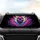 Screaming Iridescent Magenta Cyan Skull Glowing Eyes - Dark Fantasy Lover Gift Car Sunshade - 4