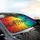 Dynamic Flowing Music Notes Staff Lines Colorful Gradient Waves - Music Lover Gift Car Sunshade - 6