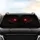 Ominous Predatory Glowing Crimson Eyes Colossal Shadowed Form - Dark Fantasy Gift Car Sunshade - 4