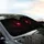 Ominous Predatory Glowing Crimson Eyes Colossal Shadowed Form - Dark Fantasy Gift Car Sunshade - 6