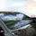 Snow-Capped Alpine Lake Panorama - Nature Lover Gift Car Sunshade - 6