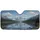 Snow-Capped Alpine Lake Panorama - Nature Lover Gift Car Sunshade - 3