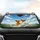 Blissful Golden Retrievers Sky Hills Scenic - Outdoor Adventure Pet Parent Gift Car Sunshade - 4