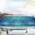 Bottlenose Dolphins Open Mouth Playful Interaction Water Splashes - Ocean Lover Gift Car Sunshade - 5