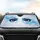 Blue Glistening Anime Eyes Starbursts Yellow Dots Swirls - Car Interior Decor Car Sunshade - 4