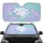 White Hearts Cluster Scattered Lavender Teal Aqua Purple Fields Car Decoration Gift Car Sunshade - 1