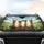 Alpacas Driving Rolling Green Hills Selfie - Travel Lover Gift for Alpaca Fans Car Sunshade - 4