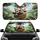 Panda Corgi Dog Adventure Balloons Lush Green Landscape - Road Trip Travel Essentials Car Sunshade - 1