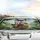 Panda Corgi Dog Adventure Balloons Lush Green Landscape - Road Trip Travel Essentials Car Sunshade - 5