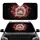 White Paw Print Glowing Red Heart - Pet Lover Everyday Gift Car Sunshade - 1