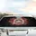 White Paw Print Glowing Red Heart - Pet Lover Everyday Gift Car Sunshade - 5