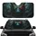 Fearsome Fiery-Eyed Armored Dragon Head - Dark Fantasy Car Decor for Mythology Fans Car Sunshade - 1
