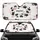 Charcoal Cowhide Spots Pink Hearts Moo - Farmhouse Decor Gift for Cow Lover Car Sunshade - 1
