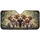 Fluffy Puppies Polka Dot Bandana Red Bow Tie Soft Focus Garden Dandelions - Puppy Lover Gift Car Sunshade - 3