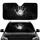 Realistic Grayscale Handprint White Dog Paw Print - Meaningful Connection Gift Car Sunshade - 1