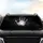 Realistic Grayscale Handprint White Dog Paw Print - Meaningful Connection Gift Car Sunshade - 4