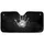 Realistic Grayscale Handprint White Dog Paw Print - Meaningful Connection Gift Car Sunshade - 3
