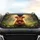 Fluffy Baby Highland Cow Wildflower Wreath Meadow - Farmhouse Decor Gift for Cow Lover Car Sunshade - 4
