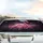 Pink Flamingo Sparkling Bokeh Deep Black - Everyday Essentials Wildlife Lover Gift Car Sunshade - 5