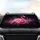 Pink Flamingo Sparkling Bokeh Deep Black - Everyday Essentials Wildlife Lover Gift Car Sunshade - 4