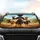 Prominent Black and Tan Dachshund Pack Rolling Hills Adventure - Dog Lover Gift Car Sunshade - 4