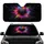 Textured Black Heart Pink Orange Blue Splatter Burst - Car Travel Essentials Car Sunshade - 1