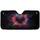 Textured Black Heart Pink Orange Blue Splatter Burst - Car Travel Essentials Car Sunshade - 3
