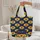 Vibrant Yellow Sunflowers Floral Wreath Personalized Name - Custom Botanical Everyday Carry Gift Quilted Tote Bag - 5