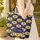 Vibrant Yellow Sunflowers Floral Wreath Personalized Name - Custom Botanical Everyday Carry Gift Quilted Tote Bag - 4