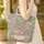 Lush Floral Roses Peonies Bouquet Wreath - Everyday Tote Floral Lover Gift Quilted Tote Bag - 4