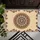 Mandala Lotus Floral Vines Blue Flowers Orange Blossoms Boho - Outdoor Home Decor Gift Doormat - 6
