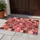 Two Roaring Snarling Tigers Facing Duality Plaid - Wildlife Home Decor Display Gift Doormat - 5